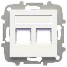 Tapa informática teléfono doble persiana 8518.2 be Niessen Sky Essence