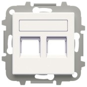 Tapa informática teléfono doble persiana 8518.2 be Niessen Sky Essence