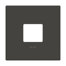 Tapa cargador USB doble Niessen 8585 ne negro Sky Essence