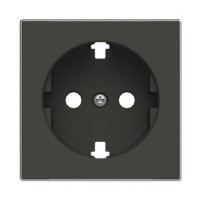 Tapa enchufe schuko 8588.9 ns negro soft niessen sky