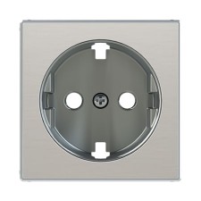 Tapa enchufe schuko 8588.9 ai acero inox niessen sky