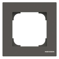 Marco 1 elemento Negro Soft 8571 ns Niessen Sky
