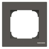 Marco 1 elemento Negro Soft 8571 ns Niessen Sky