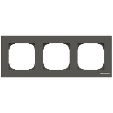 Marco 3 elementos Negro Soft 8573 ns Niessen Sky