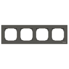 Marco 4 elementos Negro Soft 8574 ns Niessen Sky