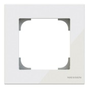 Marco 1 elemento Cristal Blanco 8571 cb Niessen Sky