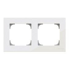 Marco 2 elementos Cristal Blanco 8572 cb Niessen Sky
