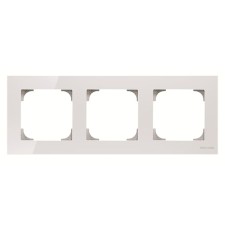 Marco 3 elementos Cristal Blanco 8573 cb Niessen Sky