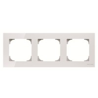 Marco 3 elementos Cristal Blanco 8573 cb Niessen Sky