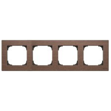 Marco 4 elementos Wengué natural 8574 WN Niessen Sky