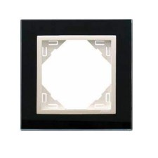 Marco 1 elemento Efapel 90910 TEG Logus 90 cristal negro hielo