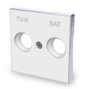 Tapa toma televisión 8550.1 bl blanco soft niessen sky