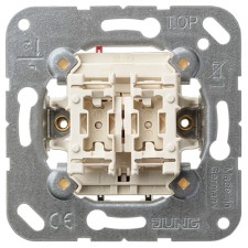 Interruptor doble Jung 505u 10ax 250v serie ls990