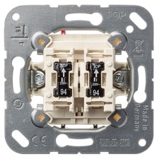 Interruptor doble con iluminacion Jung 505u5 10ax 250v serie ls990
