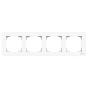 Marco 4 elementos Blanco Soft 8574 bl Niessen Sky