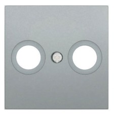 Tapa toma televisión BJC serie Viva 23330 PL plata luna