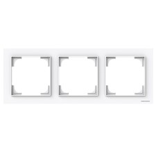 Marco 3 elementos Niessen 8973 BL blanco brillo serie Alba