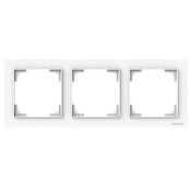 Marco 3 elementos Niessen 8973 BL blanco brillo serie Alba