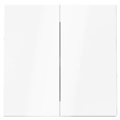 Tecla doble Niessen 8911 BL interruptor conmutador blanco brillo serie Alba