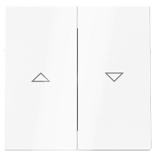 Tecla doble persianas Niessen 8944 BL blanco brillo serie Alba