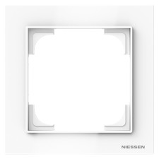 Marco 1 elemento Niessen 8971 BL blanco brillo serie Alba