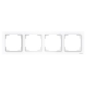 Marco 4 elementos Niessen 8974 BL blanco brillo serie Alba