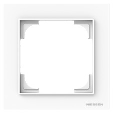 Marco 1 elemento Niessen 8971 BT blanco mate serie Alba