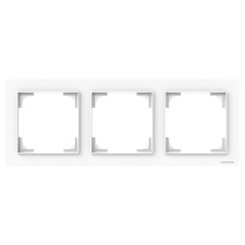 Marco 3 elementos Niessen 8973 BT blanco mate serie Alba