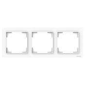 Marco 3 elementos Niessen 8973 BT blanco mate serie Alba