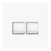 Tapa toma informática doble Niessen 8916.4 BT blanco mate serie Alba