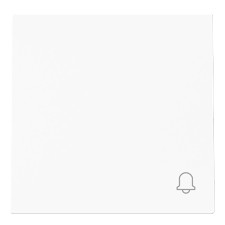 Tecla Niessen 8904 BL símbolo timbre blanco mate serie Alba