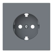 Tapa enchufe Schuko Niessen 8988 GR gris mate serie Alba