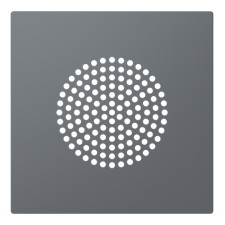 Tapa altavoz Niessen 8929 GR gris mate 2 pulgadas serie Alba