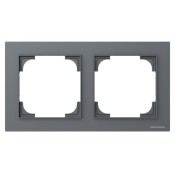 Marco 2 elementos Niessen 8972 GR gris mate serie Alba