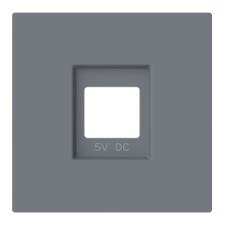 Tapa cargador USB Niessen 8985 GR gris mate serie Alba