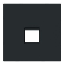 Tapa toma informática Niessen 8916.3 NT negro mate serie Alba