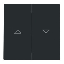 Tecla doble persianas Niessen 8944 NT negro mate serie Alba