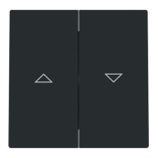 Tecla doble persianas Niessen 8944 NT negro mate serie Alba