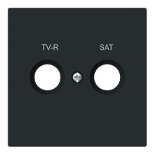 Tapa antena Niessen 8950.1 NT TV SAT negro mate serie Alba