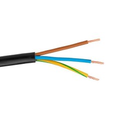 Manguera cable flexible 3x2,5 RVK 1Kv negra