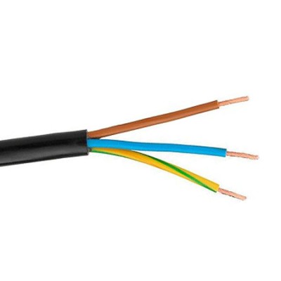 Manguera cable flexible 3x1,5 negra RVK 1Kv