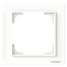 Marco 1 elemento Niessen 8971 CB cristal blanco serie Alba