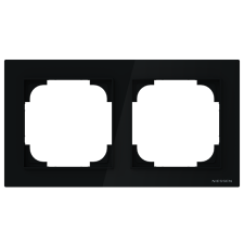 Marco 2 elementos Niessen 8972 CN cristal negro serie Alba