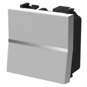 Interruptor monopolar 2 modulos n2201 pl plata serie zenit niessen