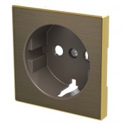 Tapa enchufe Schuko plano 8588.9 OE Niessen Sky oro