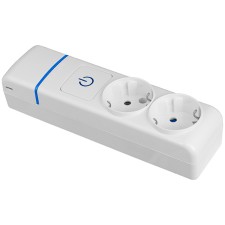 Base múltiple Solera 8002PIL 2 tomas sin cable interruptor