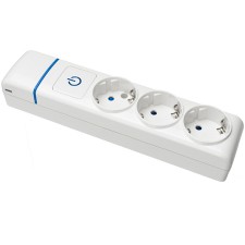 Base múltiple Solera 8003PIL 3 tomas sin cable blanco