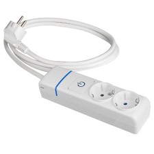 Base múltiple Solera 8012PIL 2 tomas interruptor