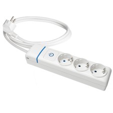 Base múltiple Solera 8013PIL 3 tomas cable blanco