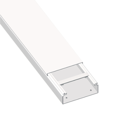 UNEX Tapa caja mecanismos blanco para Canaleta electrica de 20x30